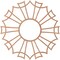 Ekena Millwork Augustus Wood Fretwork Pierced Ceiling Medallion, Cherry, 38"OD x 13 3/8"ID x 1/4"T CMWP38X38X0250AUCH - alternate 4